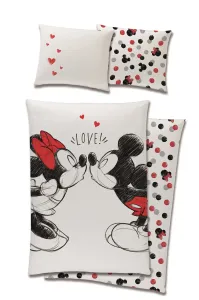 Carbotex Posteľné obliečky - Mickey & Minnie Mouse 140 x 200 cm