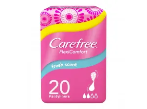 Carefree FlexiComfort Fresh scent extract Slip hygienické vložky 20ks