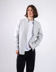 Carhartt WIP L/S Bolton Shirt Sonic Silver garment dyed XL