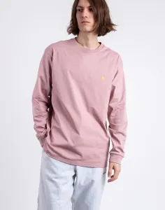 Carhartt WIP L/S Chase T-Shirt Glassy Pink/Gold S