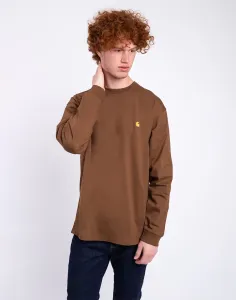 Carhartt WIP L/S Chase T-Shirt Tamarind/Gold S