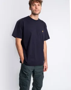 Carhartt WIP S/S Chase T-Shirt Dark Navy/Gold XXL
