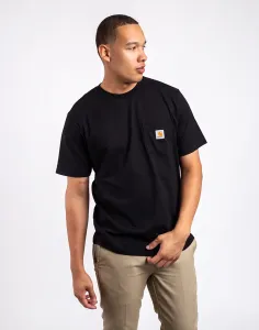 Pánske tričko Carhartt WIP S / S vreckové tričko I030434 čierne #1013770