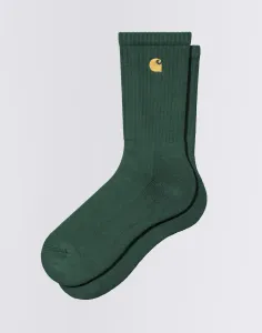 Carhartt WIP Chase Socks Discovery Green / Gold