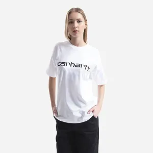 Carhartt WIP W' S/S Script T-Shirt I029076 WHITE/BLACK