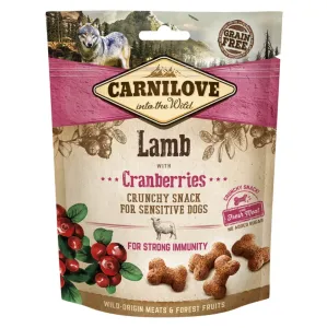 Carnilove Dog Crunchy Snack Lamb,Cranberries,Meat 200g
