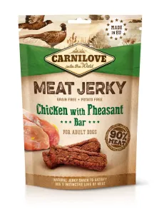 CARNILOVE Meat Jerky pre psov Chicken with Pheasant Bar 100 g