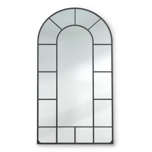 Casa Chic Archway, francúzske nástenné zrkadlo, hliníkový rám, 46 x 86 cm