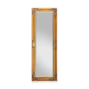 Casa Chic Ashford, zrkadlo so stojanom, masívny drevený rám, obdĺžnikový, 130 x 45 cm #1426880