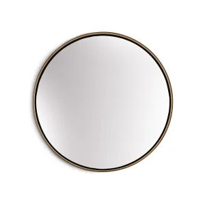 Casa Chic Fournier Nástenné zrkadlo s kovovým rámom okrúhle Ø 40 cm #1426841