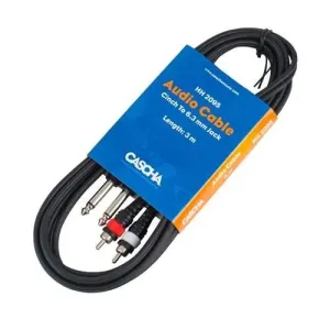 CASCHA Audio Cable Stereo 3 m 6,3 mm