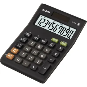 CASIO kalkulačka MS 10 B, čierna, stolná, desaťmiestna