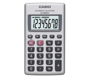 Casio Casio - Vrecková kalkulačka 1xLR54 strieborná #3892504