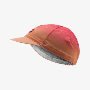 CASTELLI Cyklistická čiapka - CLIMBER'S 2 - oranžová/ružová