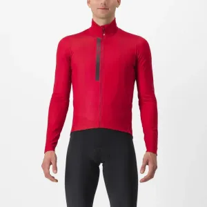 CASTELLI Cyklistický dres s dlhým rukávom zimný - ENTRATA THERMAL - červená