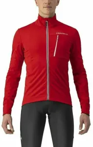 Castelli Go Jacket Red/Silver Gray XL Bunda