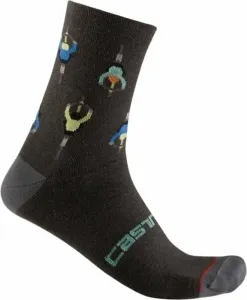 Castelli Aperitivo 15 Sock Dark Grey L/XL Cyklo ponožky