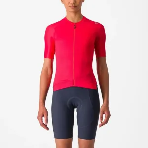 CASTELLI Cyklistický dres s krátkym rukávom - ESPRESSO W - červená