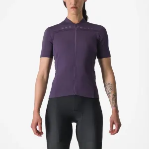 CASTELLI Cyklistický dres s krátkym rukávom - fialová #9388018