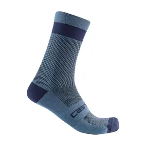 CASTELLI Cyklistické ponožky klasické - ALPHA 18 - modrá #7247974