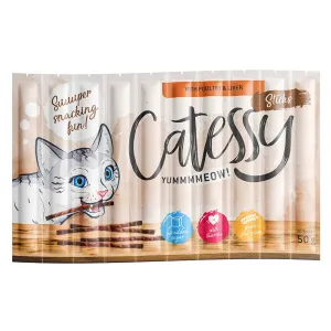 Výhodné balenie Catessy Sticks 150 x 5 g - hydinové s pečeňou