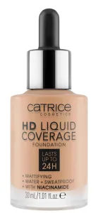 Catrice HD Liquid Coverage 24H 30 ml make-up pre ženy 040 Warm Beige