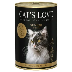Výhodné balenie Cat's Love 24 x 400 g - senior kačacie