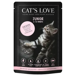 Cat's Love 12 x 85 g - junior kuracie