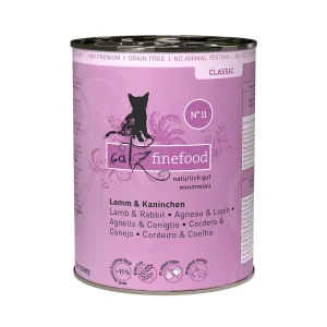Catz Finefood konzervy 6 x 400 g - Jahňacie & králik