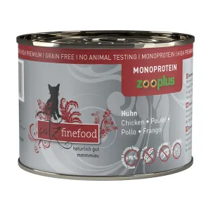 Výhodné balenie catz finefood Monoprotein zooplus 24 x 200 g - kuracie