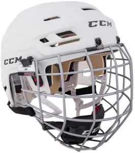 CCM TACKS 110 COMBO SR Hokejová prilba, biela, veľkosť XS