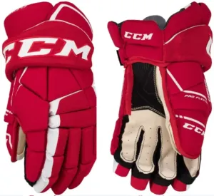CCM Hokejové rukavice Tacks 9060 JR 10 Red/White