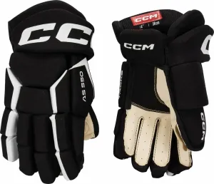CCM TACKS AS 550 JR Juniorské hokejové rukavice, čierna, veľkosť 10