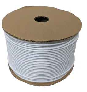 Popisovacia PVC bužírka kruhová R40, 4,0mm, 55m, biela