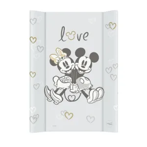 CEBA BABY prebaľovacia podložka s pevnou doskou Comfort 50 × 70 cm, Disney Minnie & Mickey Grey