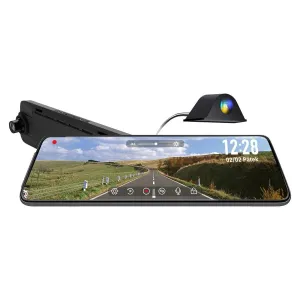 Kamera do auta Cel-Tec M12 Dual GPS Exclusive 2K, v zrkadle