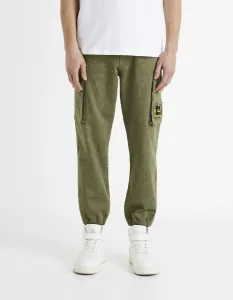 Voľnočasové nohavice pre mužov Celio - zelená