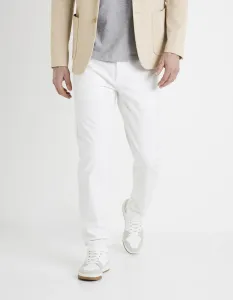 Voľnočasové nohavice pre mužov Celio - biela