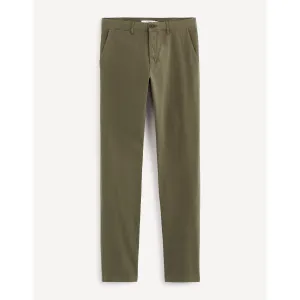 Tmavě zelené pánské kalhoty Celio #1064153