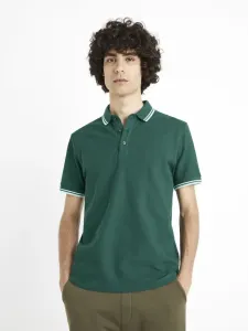 Celio Beline Polo tričko Zelená #4919531