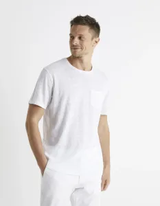 Celio Linen T-shirt Belino with pocket - Men #634473