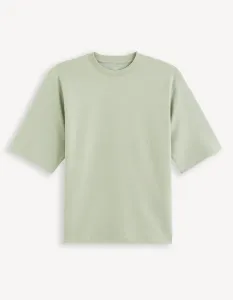 Svetlo zelené pánske tričko Celio Gehem
