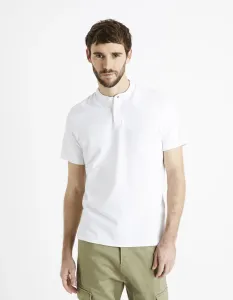 Biele pánske polo tričko Celio Desohel #5562427