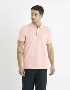 CELIO TEONE Pánske tričko polo, ružová, veľkosť #686121