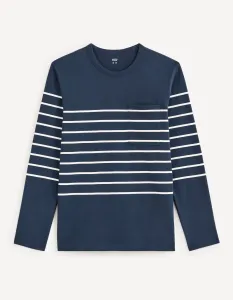 Celio Striped T-shirt Veboxmlr - Men #4918014