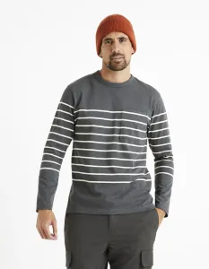 Celio Striped T-shirt Veboxmlr - Men #595737