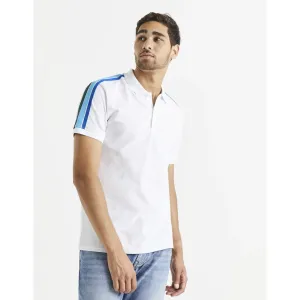Modro-bílé pánské polo tričko Celio #1064159