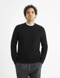 CELIO BEPIC Pánsky sveter, čierna, veľkosť