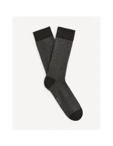 Ponožky Vicaire s prúžkami z bavlny Supima® Grey ON