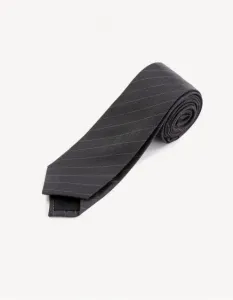 Vzorovaná kravata Fitiera čierna O